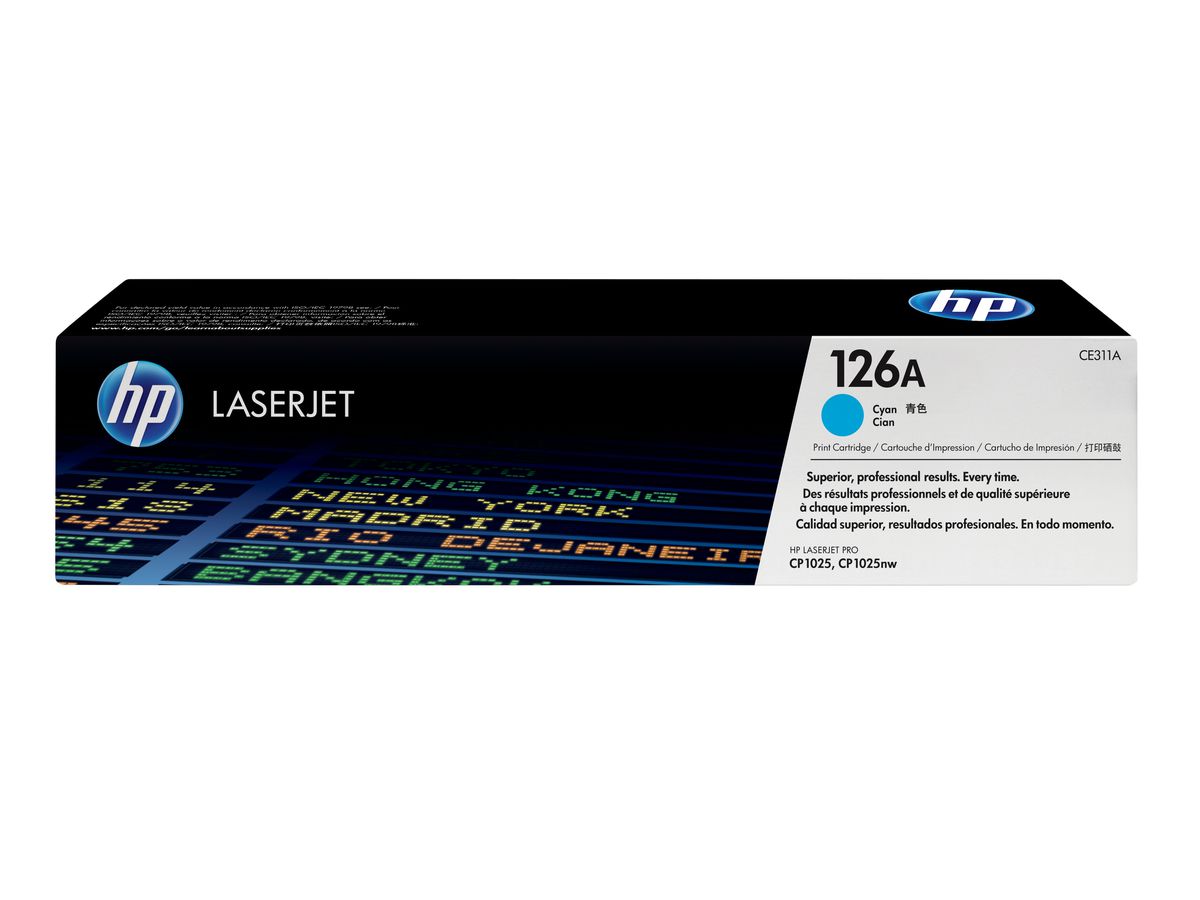 HP 126A toner LaserJet cyan authentique