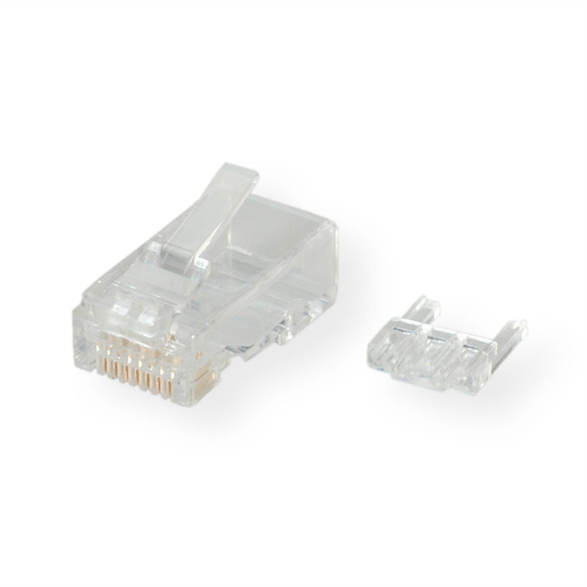 ROLINE Connecteur modulaire non blindé Cat.6 (Classe E) pour câble solide, 10 unités