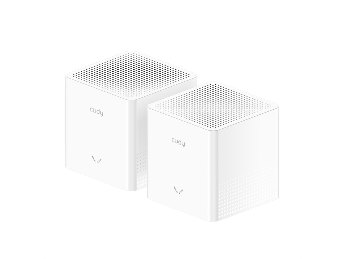 CUDY M3000S AX3000 Système Mesh Wi-Fi 6, pack de 2