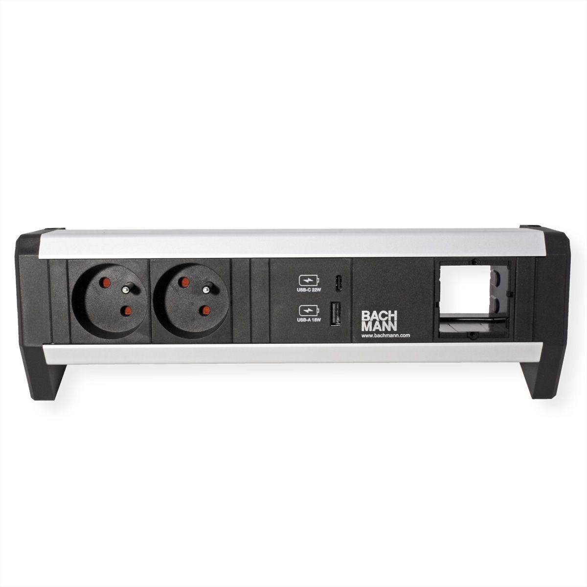 BACHMANN DESK 2xUTE 1xUSB A&C 22W 1xCM GST18