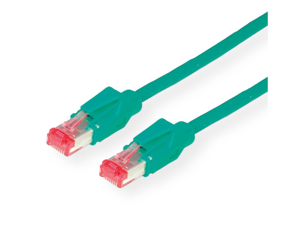 Cordon DÄTWYLER Cat.6 (Classe E) S/FTP, CU 7702 flex LS0H, Hirose TM21, vert, 20 m