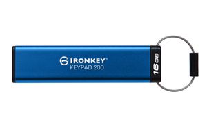 Kingston Technology IronKey Keypad 200 de 16 Go, FIPS 140-3 niveau 3 (en attente), chiffrement AES-256
