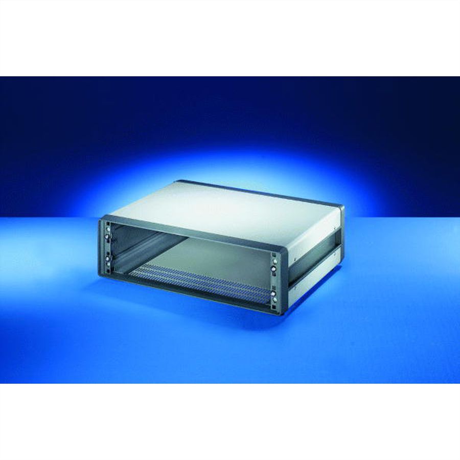 SCHROFF Comptec 19" Desktop Case, non blindé, capot en acier, 3 U, 84 HP, 400 mm