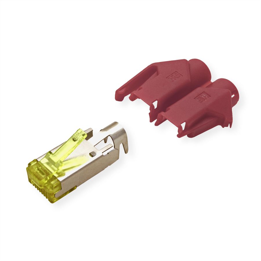 Connecteur HiRose TM31 blindé, manchon rouge, 50 pièces