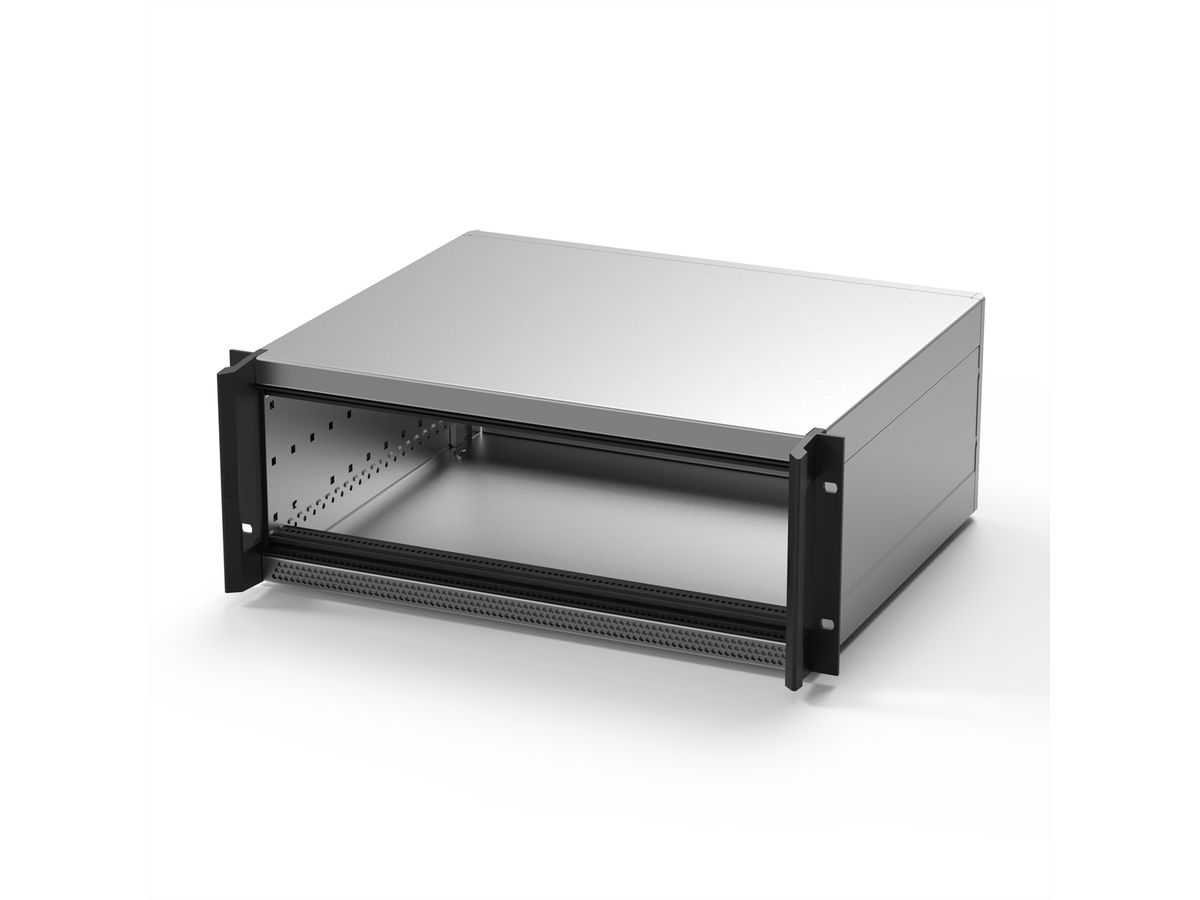 SCHROFF RatiopacPRO AIR Boîtier 19" pour montage en rack, blindage rétrofitable avec poignées, 3/4 U, 84 HP, 255 mm