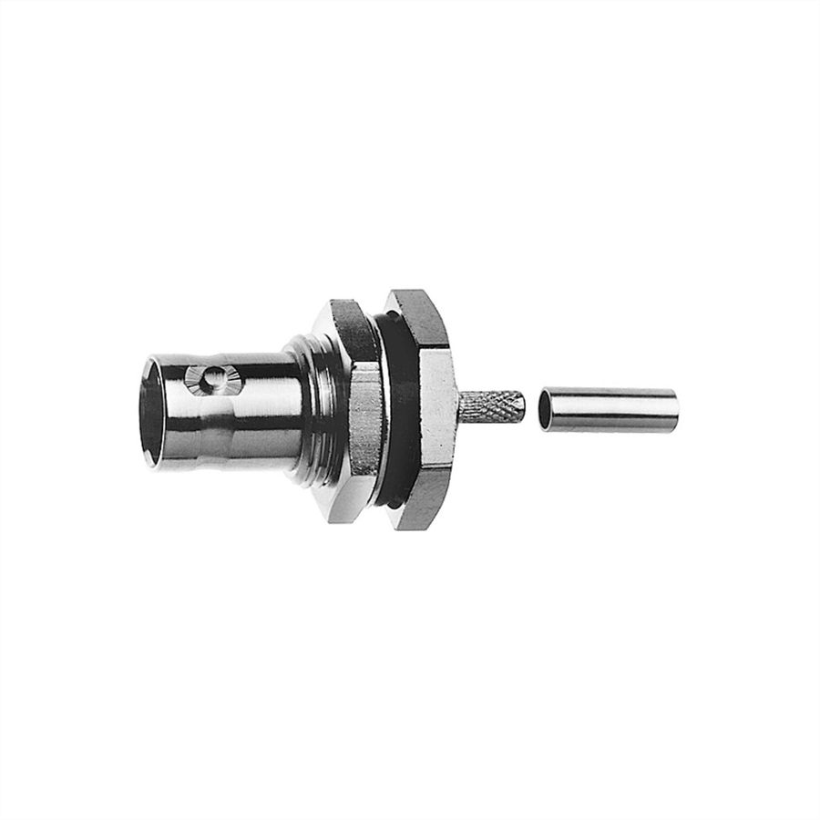 TELEGÄRTNER Douille de câble BNC 50 ohms, pour sertissage RG-316/U