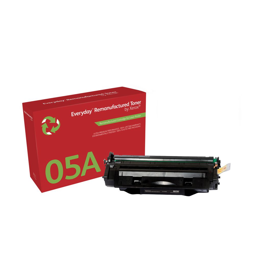 Remanufacturé Everyday Toner Noir de Xerox pour HP 05A (CE505A), Capacité standard