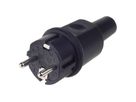 BACHMANN Fiche en caoutchouc plein, IP44, noire