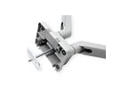ROLINE Support double LCD, fixation sur bureau, vérin à gaz, 5 articulations, 17-23", jusqu'à 2x 9 kg, argent