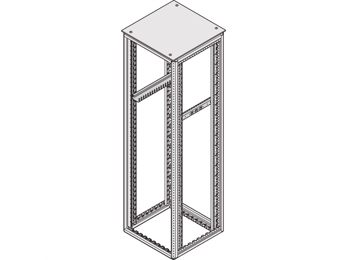 SCHROFF VARISTAR Glissières 25kg, pour profondeur de 600mm, 2 pièces