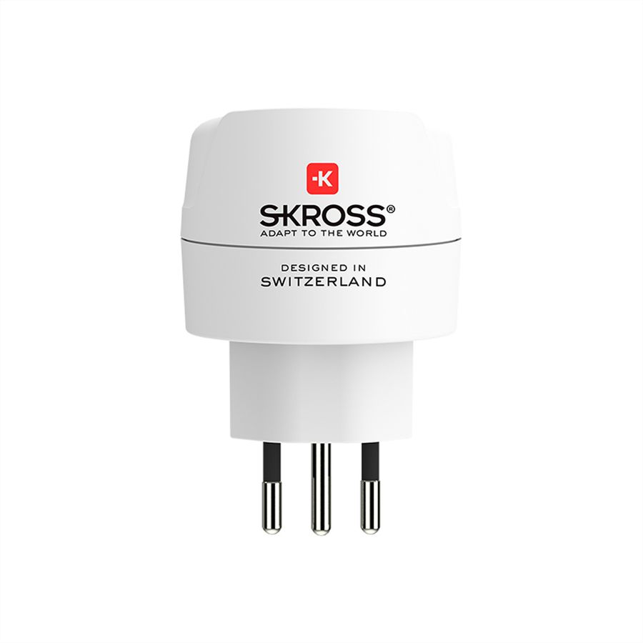 SKROSS Adaptateur de voyage Europe vers Suisse + Italie + Brésil