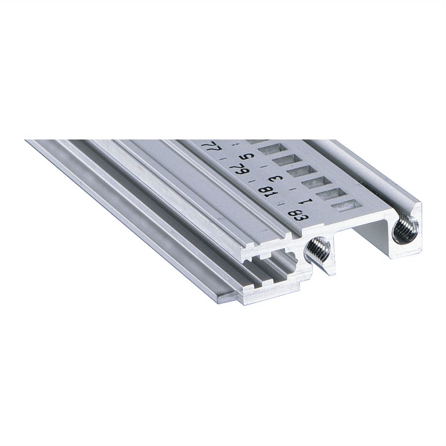 SCHROFF Devant de rail horizontal, Type H-KD, Lourd, Lèvre courte, 40 CV