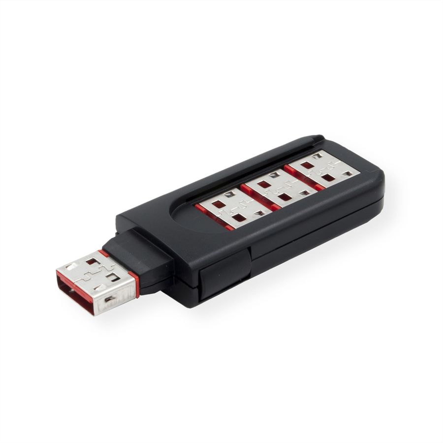 EXSYS EX-1112-R - USB Lock - 4x bloqueur de port, 1 clé