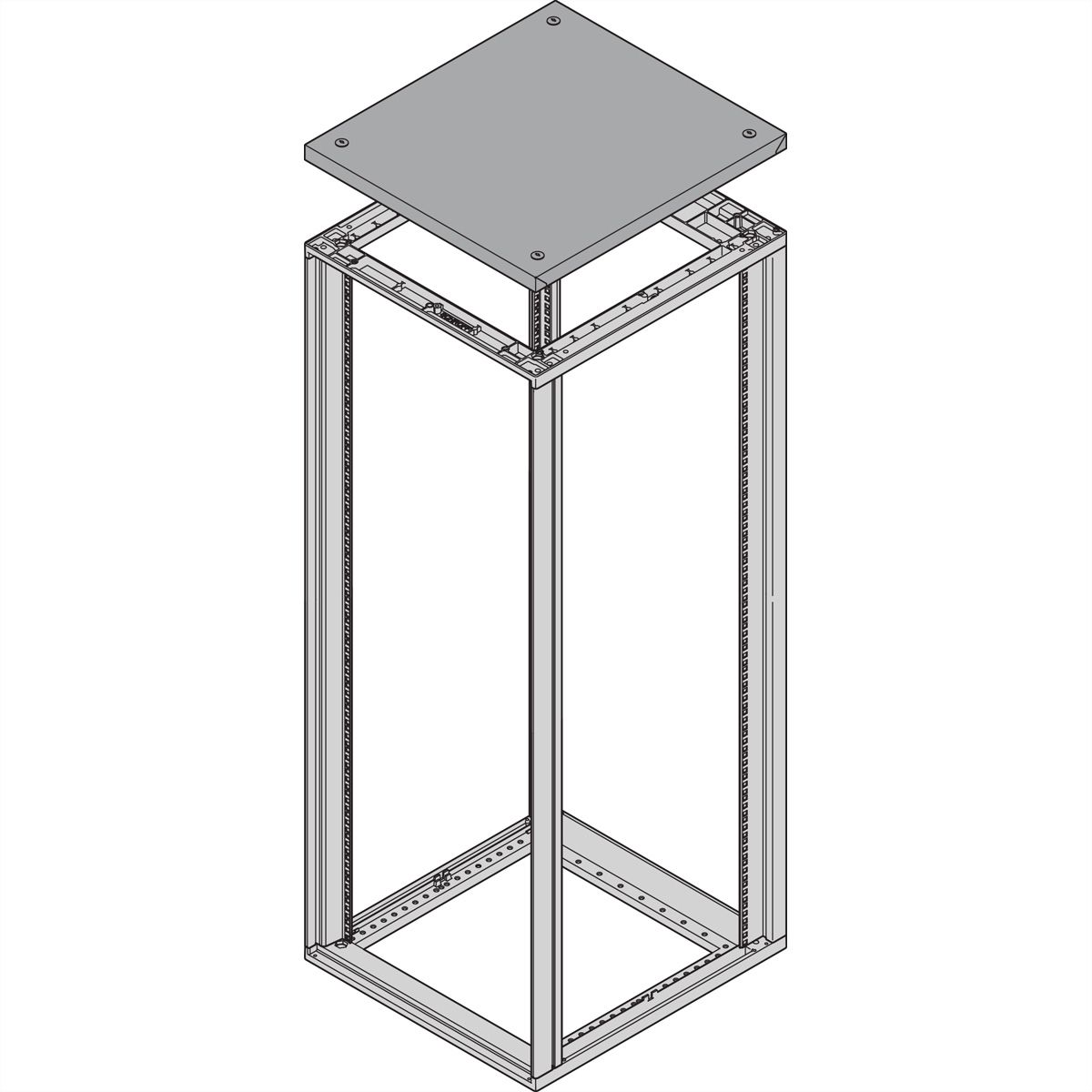 SCHROFF Novastar Couvercle surélevé, 553W 500D