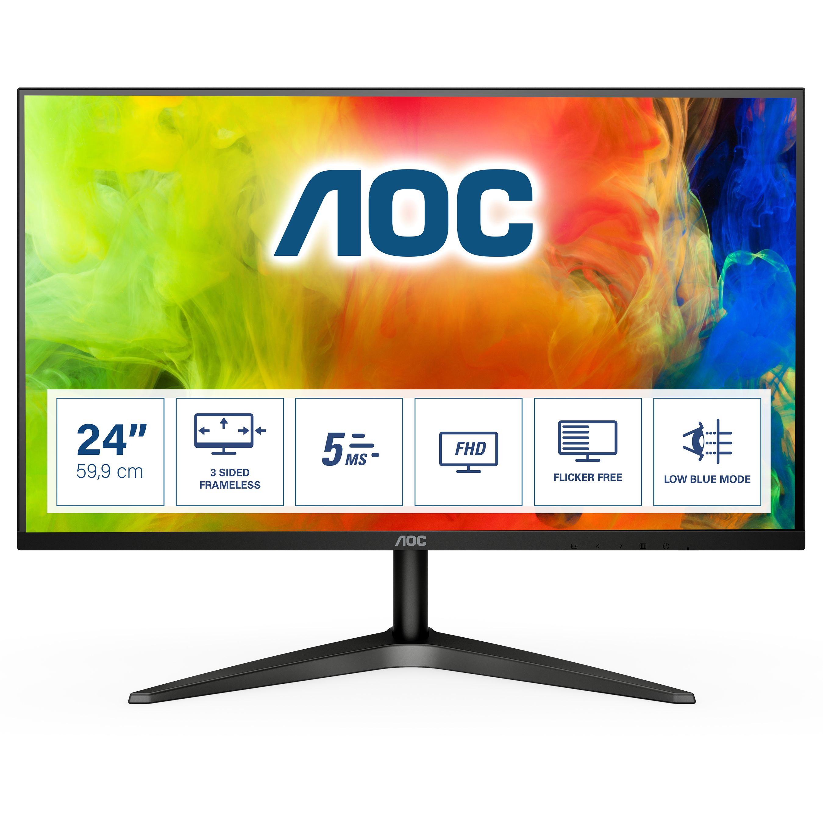 AOC B1 24B1H écran plat de PC 59,9 cm (23.6) 1920 x 1080 pixels