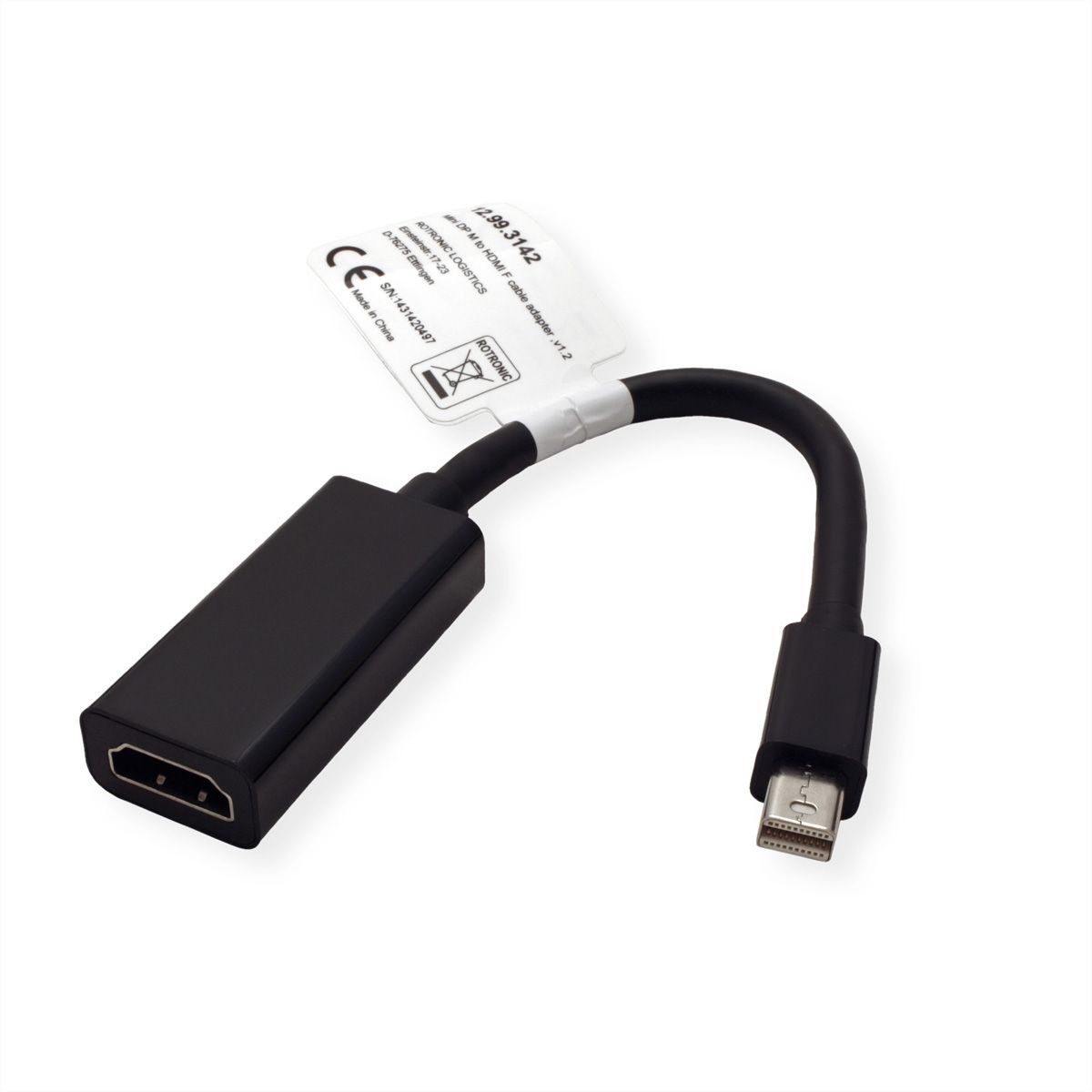 VALUE Adaptateur Mini DisplayPort-HDMI, v1.2, MiniDP M - HDMI F