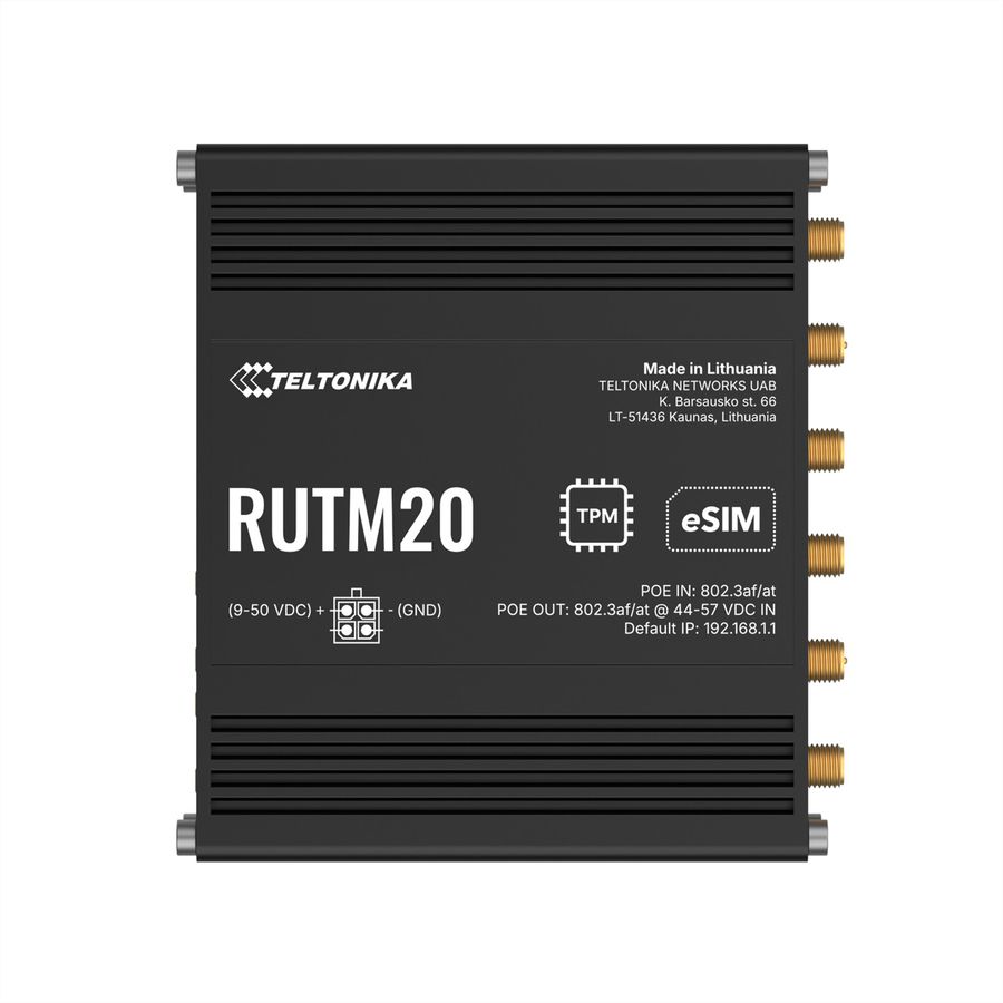 TELTONIKA RUTM20 Routeur 5G PoE Dual SIM & eSIM