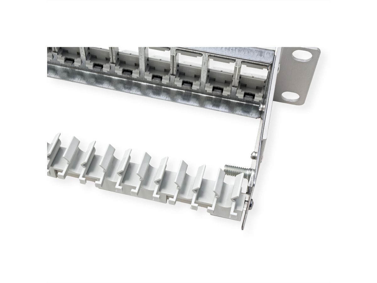 METZ CONNECT Panneau 19" 1UH vide pour 24 modules E-DAT ou Cat.6A