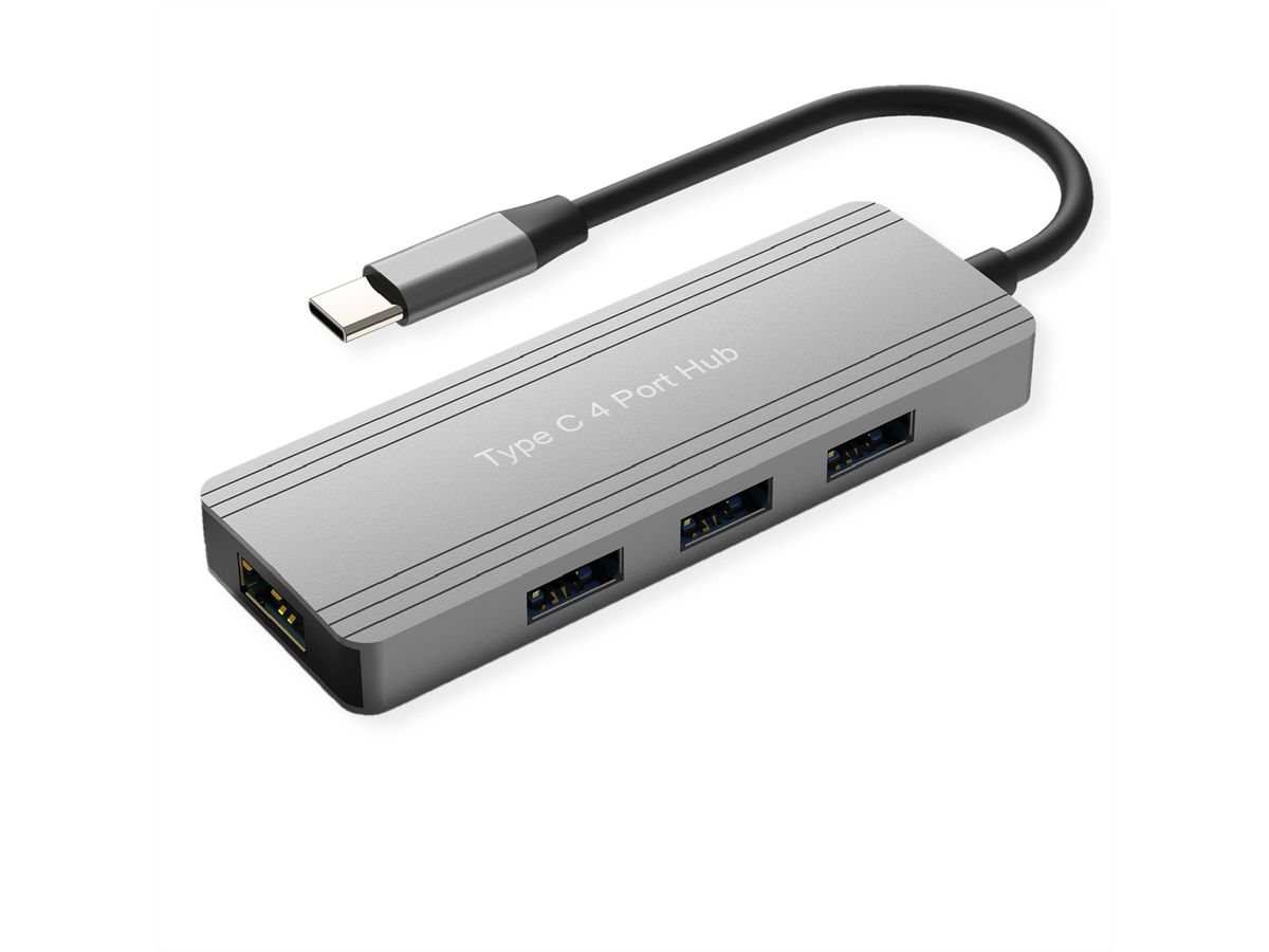 VALUE Hub USB 3.2 Gen 1, 4 ports, type C
