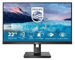 Philips S Line 222S1AE/00 écran plat de PC 54,6 cm (21.5") 1920 x 1080 pixels Full HD LCD Noir