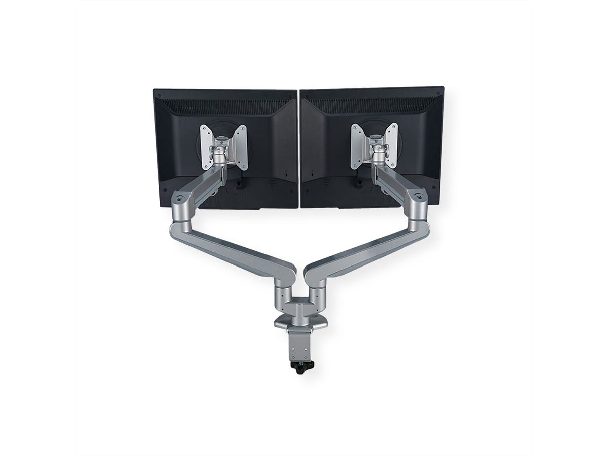 ROLINE Support double LCD à gaz, 5 axes de rotation, max. 15 kg - SECOMP  France