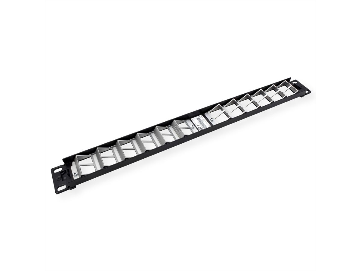 TRENDnet TC-KP24SA Panneau de connexion Keystone blindé 1U angulaire, vierge et à 24 ports