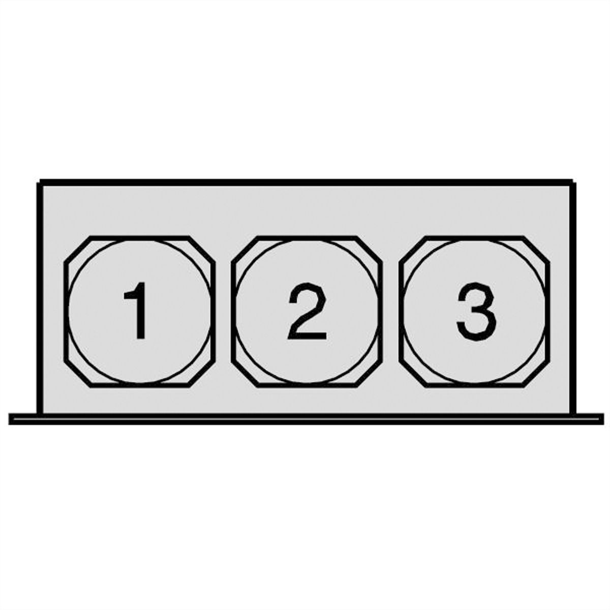 Cartouche filtrante de remplacement SCHROFF pour unité de ventilation 19", 12 ventilateurs