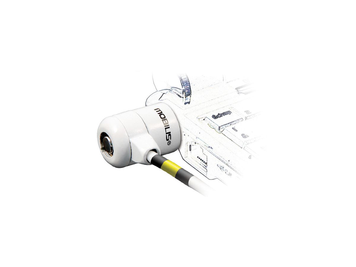 Mobilis Corporate Key câble antivol Blanc 1,8 m