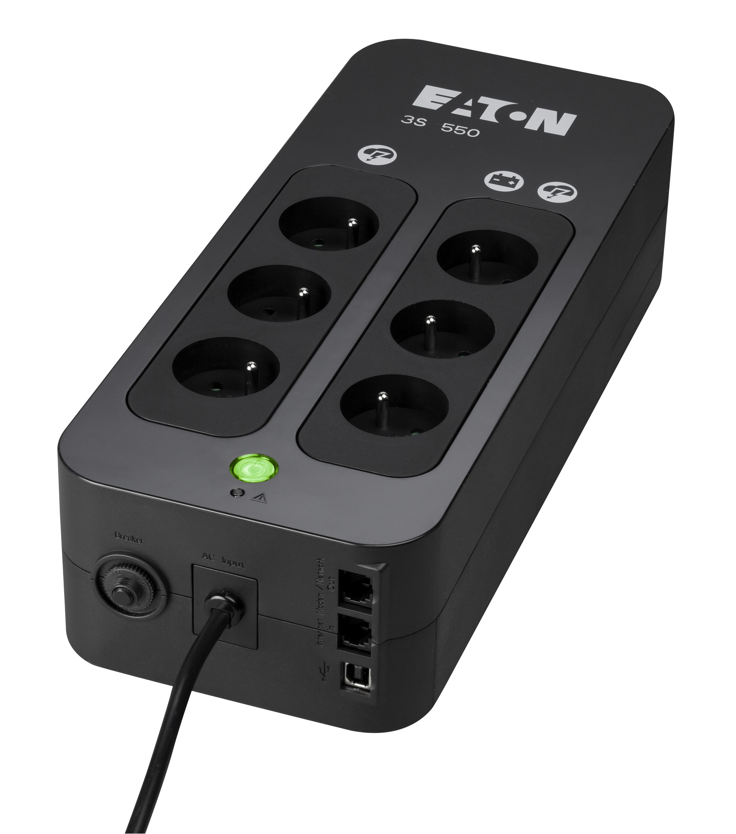 EATON 3S550F Onduleur Offline 550VA, 330W, 6 prises