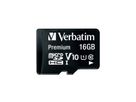 VERBATIM Micro SDHC 16 Go, Classe 10 avec adaptateur