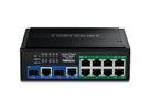 TRENDnet TI-BG108 Switch Rail DIN PoE++ 400W Gigabit industriel à 10 ports