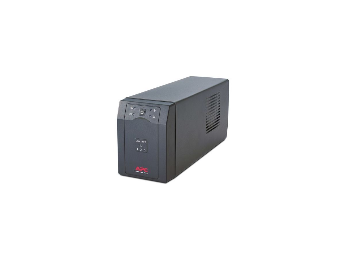 APC Smart-UPS Interactivité de ligne 420VA 4sortie(s) CA Tour Gris alimentation d'énergie non interruptible