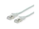 Cordon DÄTWYLER Cat.6A (Classe EA) S/FTP, CU 7702 flex LSOH, AMP v2, croisé, gris, 1 m