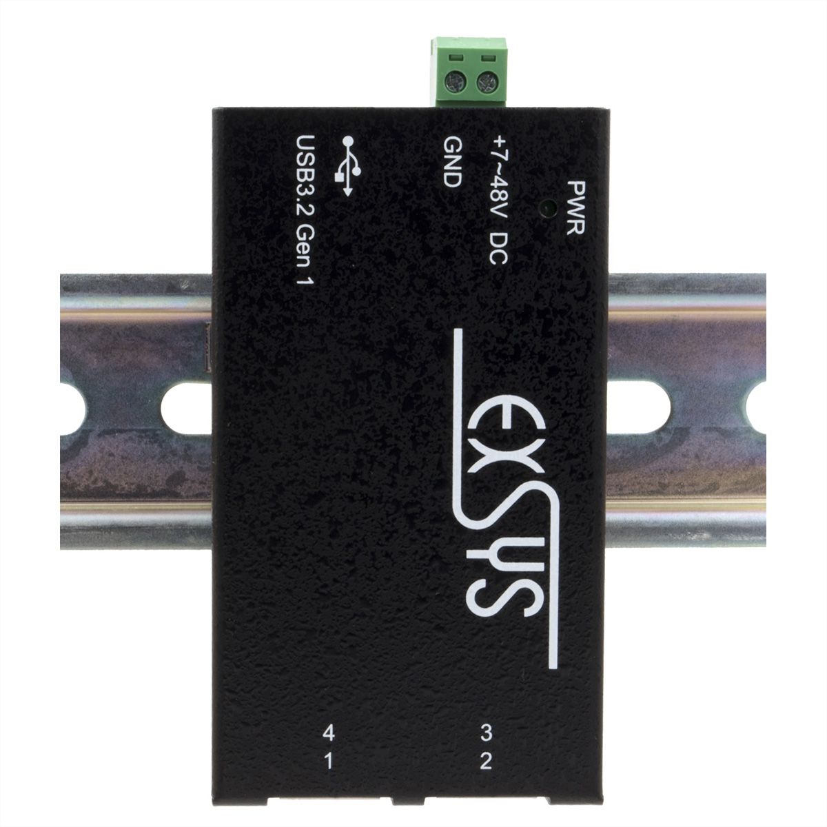 EXSYS EX-1181HMS Hub USB 3.2 Gen1 à 4 ports, protection de surtension 15KV ESD