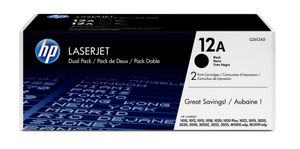 HP 12A pack de 2 toners LaserJet noir authentiques