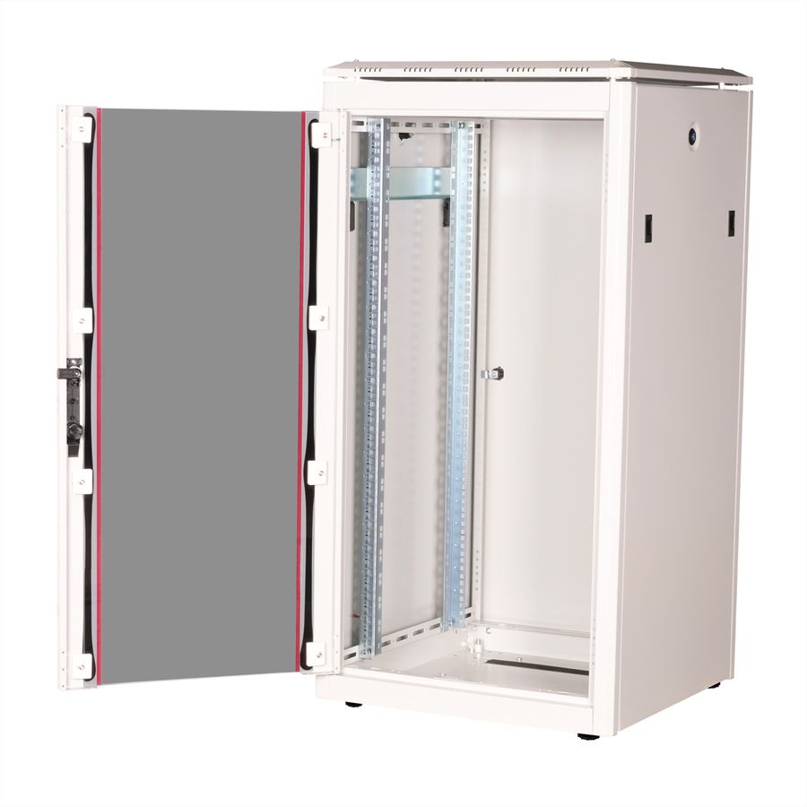 ROLINE 19" Baie réseau Pro 22U, 600x600 LxP Porte verre gris
