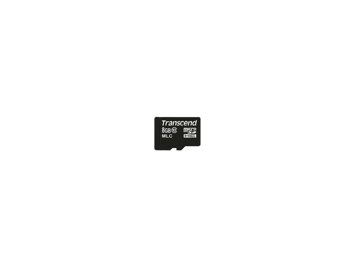 Transcend 8GB microSDHC 8Go MicroSDHC MLC Classe 10 mémoire flash