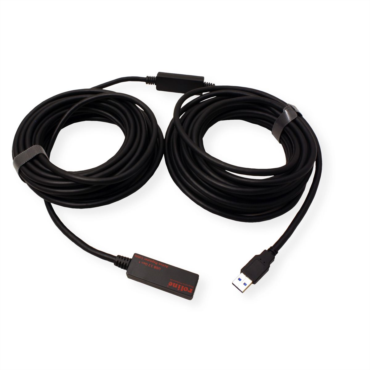 ROLINE Câble prolongateur actif USB 3.2 Gen 1, noir, 15 m