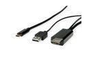 ROLINE Câble adaptateur type C - HDMI + USB A, M/M, 1 m