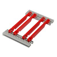 Accessoire pour rail de guidage SCHROFF, renforcé, PC, 160 mm, largeur de rainure 2 mm, rouge