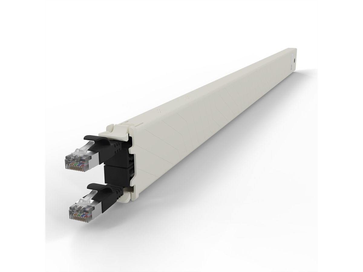 patchbox.one Cassette 30RU STP noir Cat.6a 1,8 m