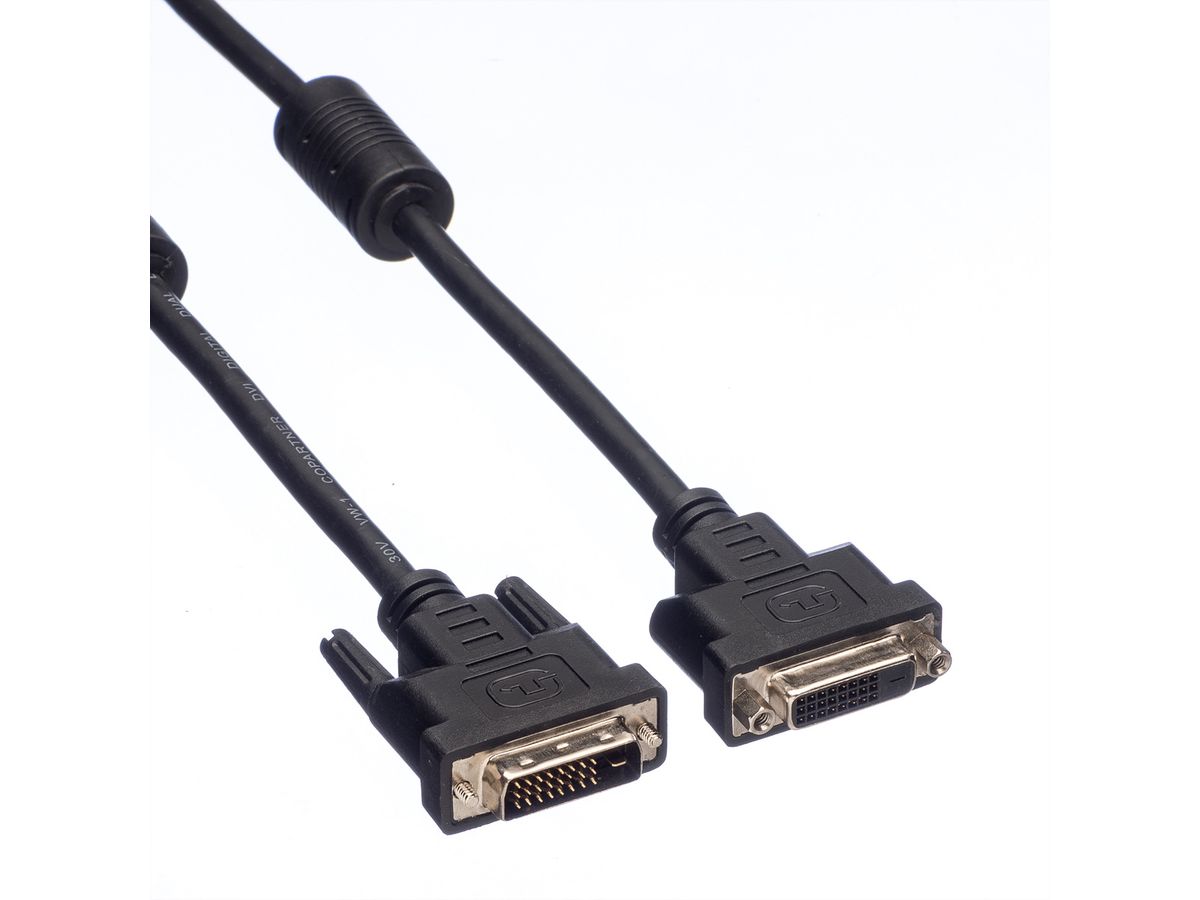 VALUE Câble DVI, DVI M-F, (24+1) dual link, 2 m