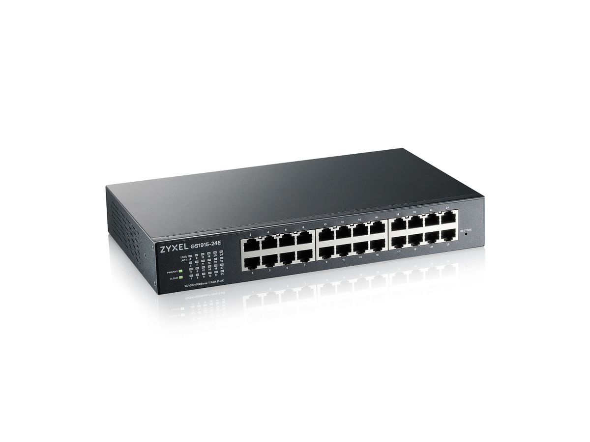 Zyxel GS1915-24E Géré L2 Gigabit Ethernet (10/100/1000) 1U Noir