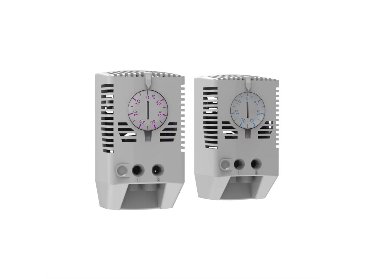 SCHROFF Thermostat avec prise SCHUKO/UTE, câble secteur pour refroidissement, 230 VAC