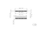 C6Amodul 24 ports 180°M 1UH acier inox, Acier inoxydable