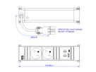 BACHMANN POWER FRAME S 2xUTE 1xUSB A/C 22W 0,2m GST18