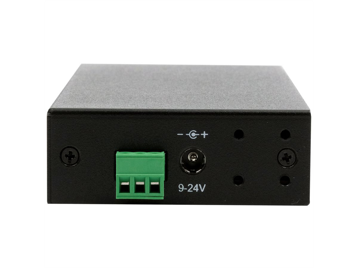 EXSYS EX-12290HMS HUB métallique 10 ports USB 3.2 Gen 2x1, 4x USB-C et 6x USB-A 3.2 Gen 1, pour table, mur et rail DIN