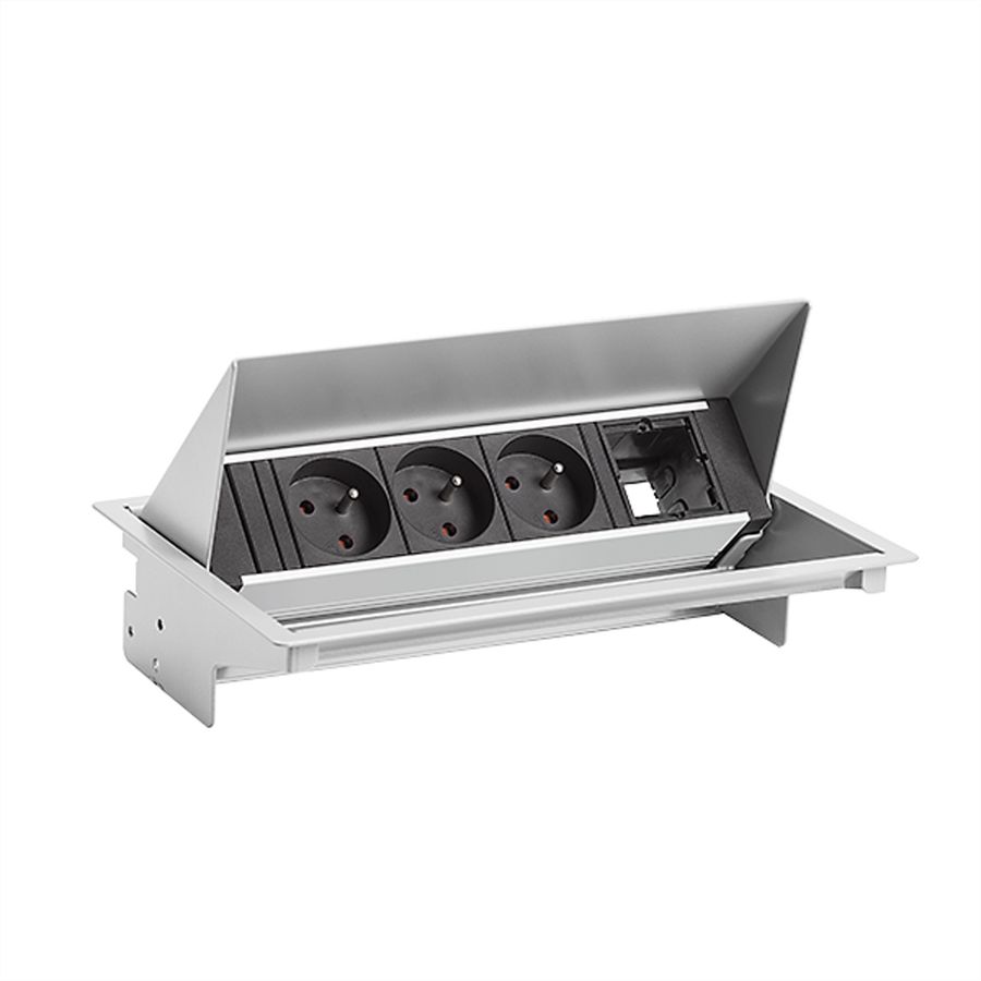 BACHMANN CONEO Set 3xUTE 1xCM 0,2m GST18 aluminium blanc