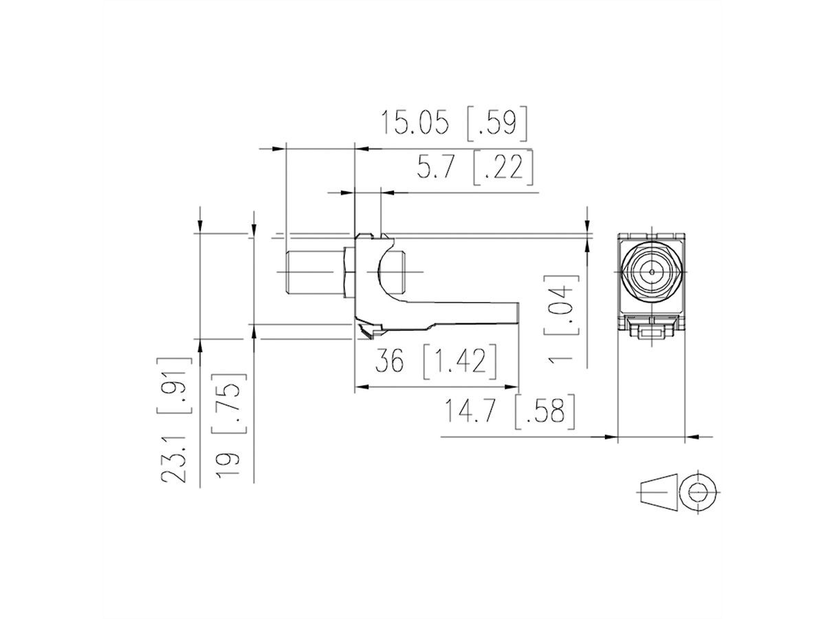 METZ CONNECT COAX modul connecteur femelle F / femelle F