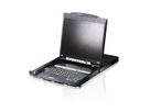 ATEN CL5816N Commutateur KVM VGA LCD à deux rails PS/2-USB 16 ports, FR-Layout